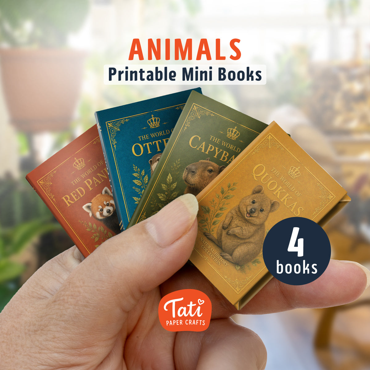 Adorable Animals Printable Mini Books Collection