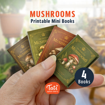 Mushrooms Printable Mini Books Collection