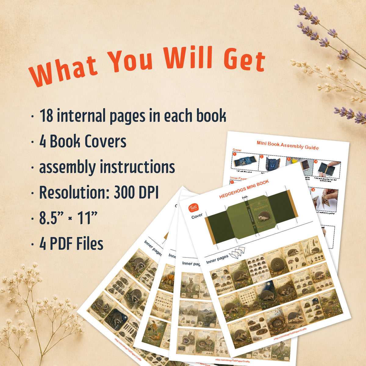 Woodland Animals Printable Mini Books Collection