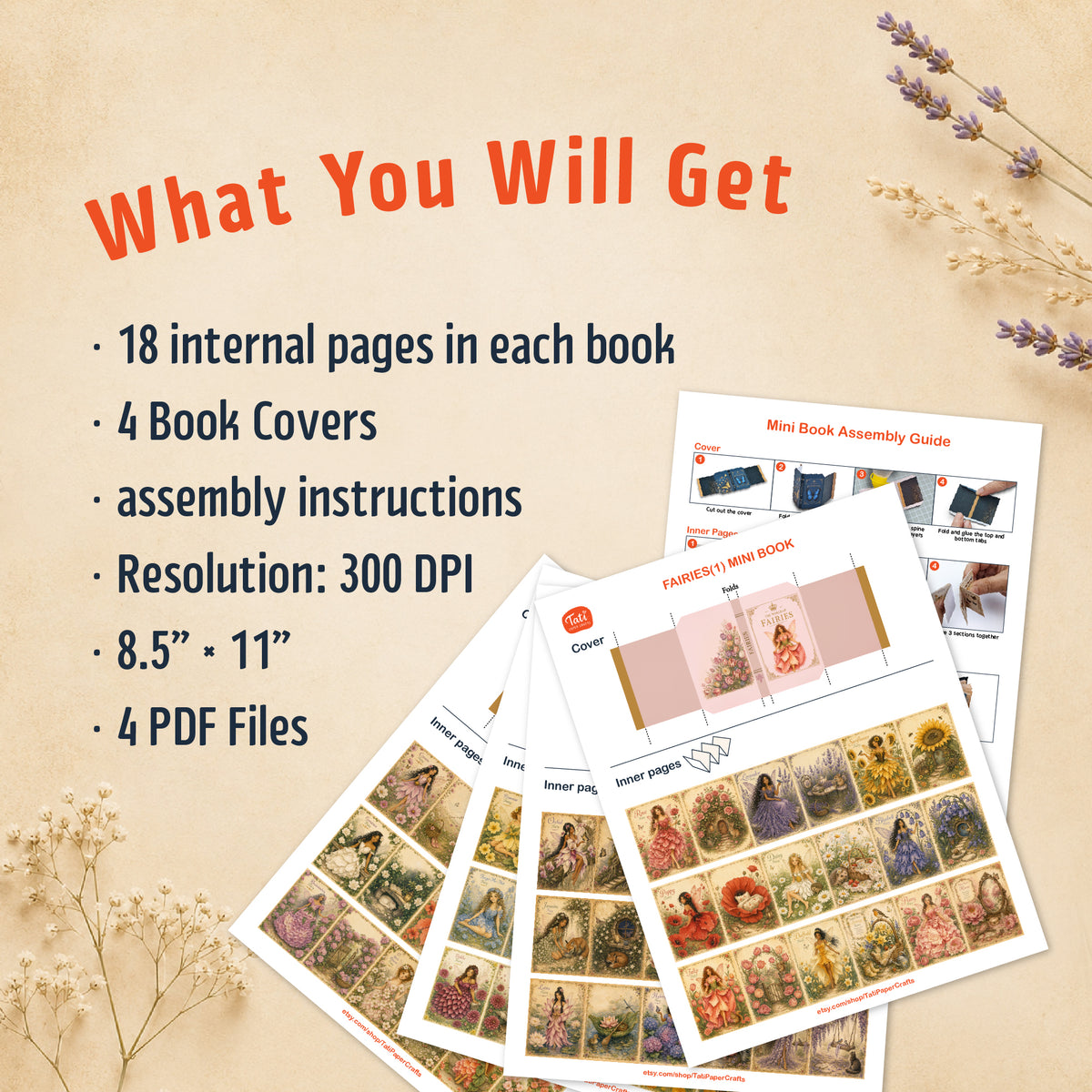 Fairies Printable Mini Books Collection