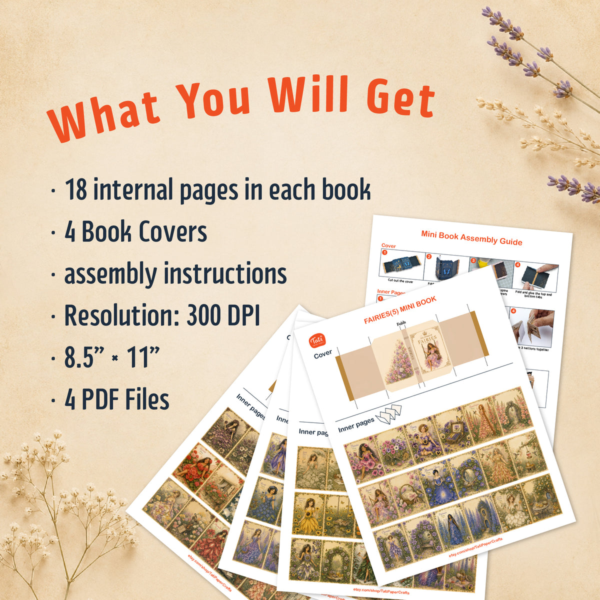 Fantasy Fairy Journal Printable Mini Books Collection