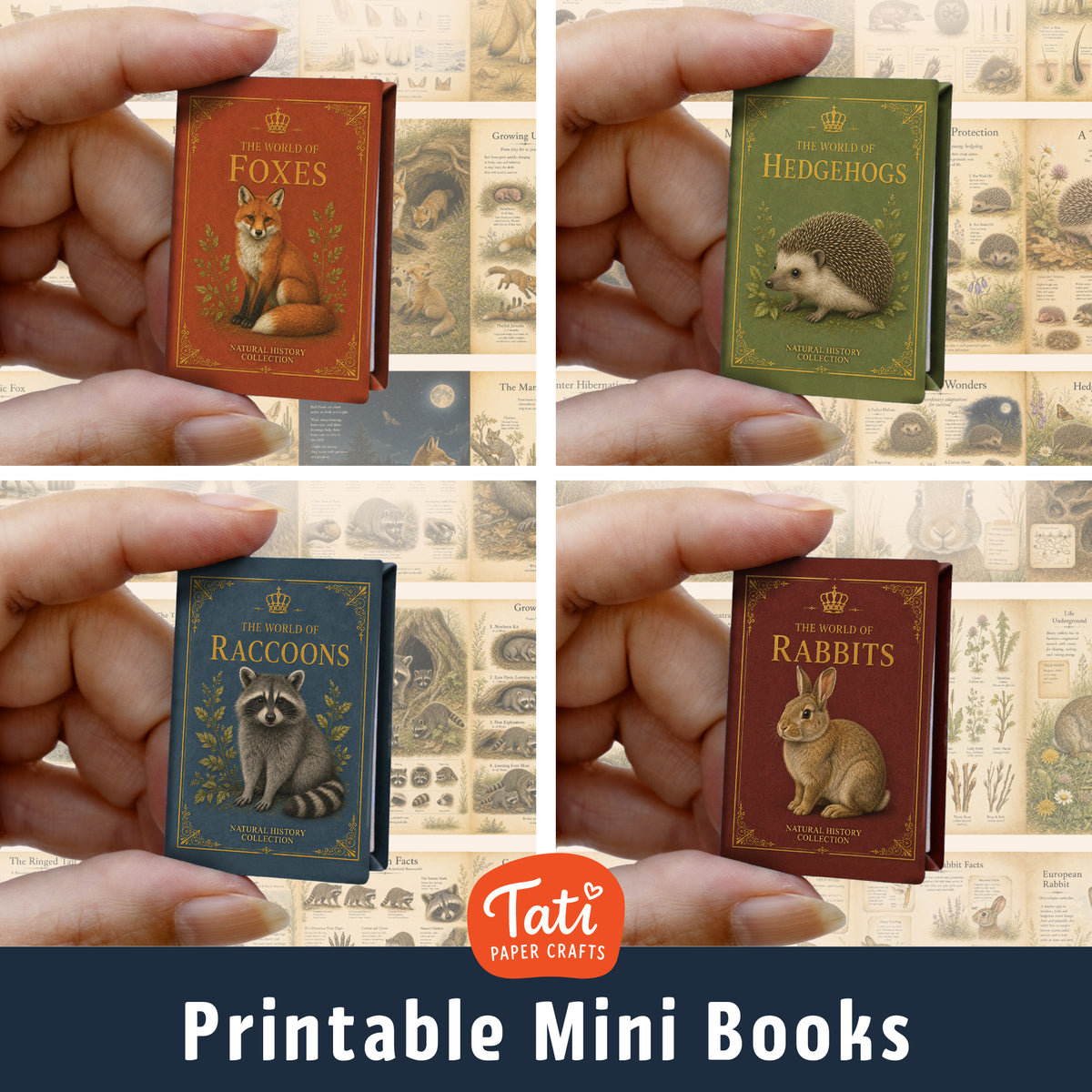 Woodland Animals Printable Mini Books Collection