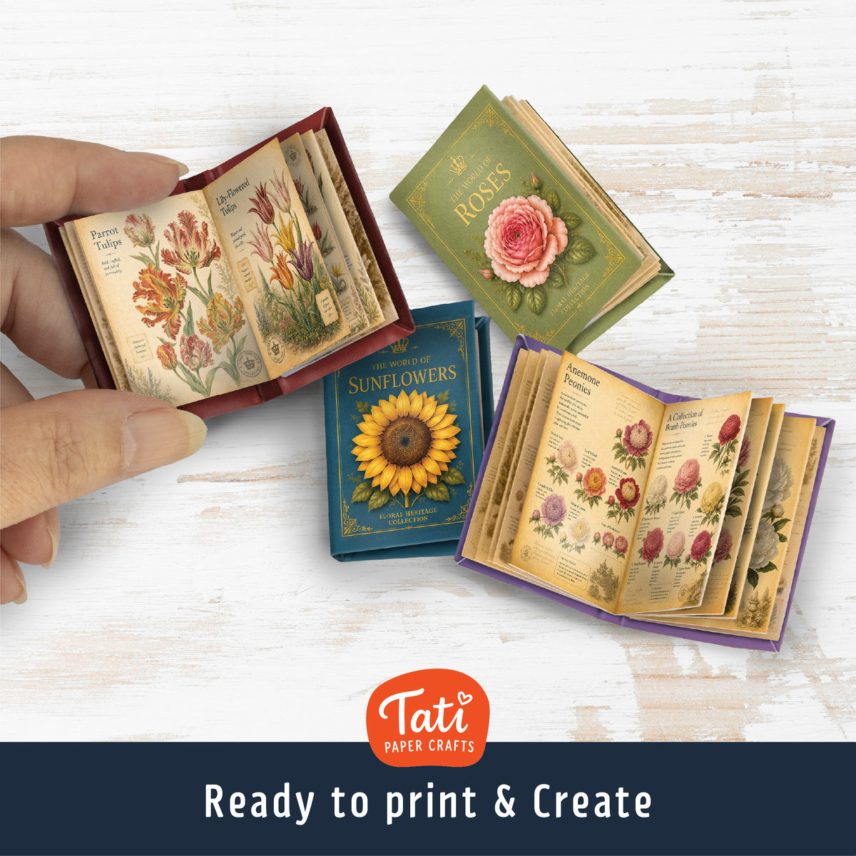 Miniature Botanical Mini Books Collection