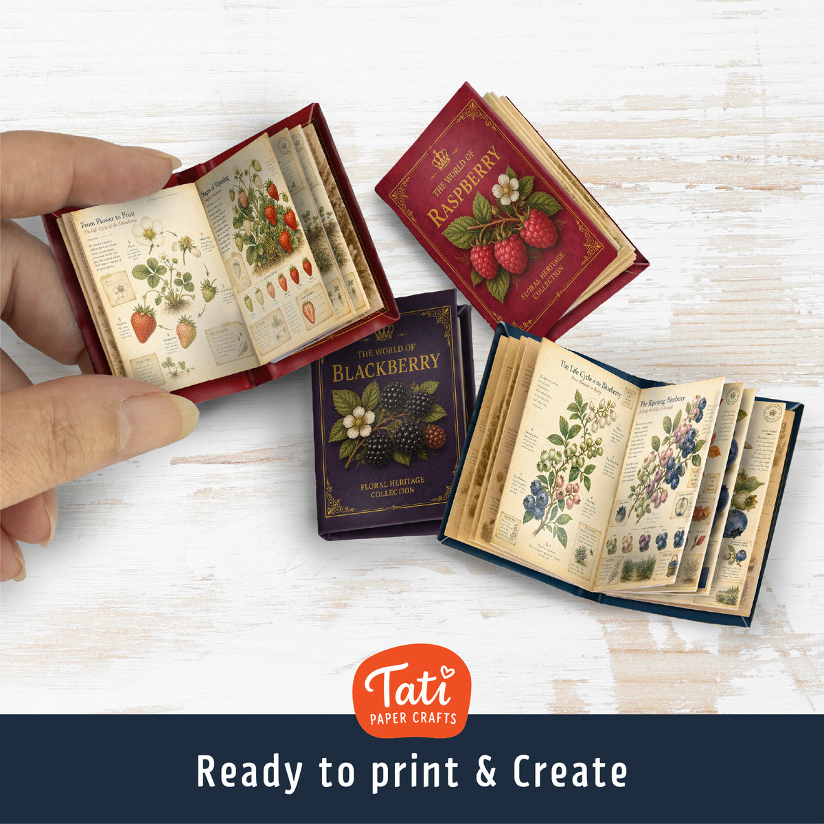 Berries Printable Mini Books Collection