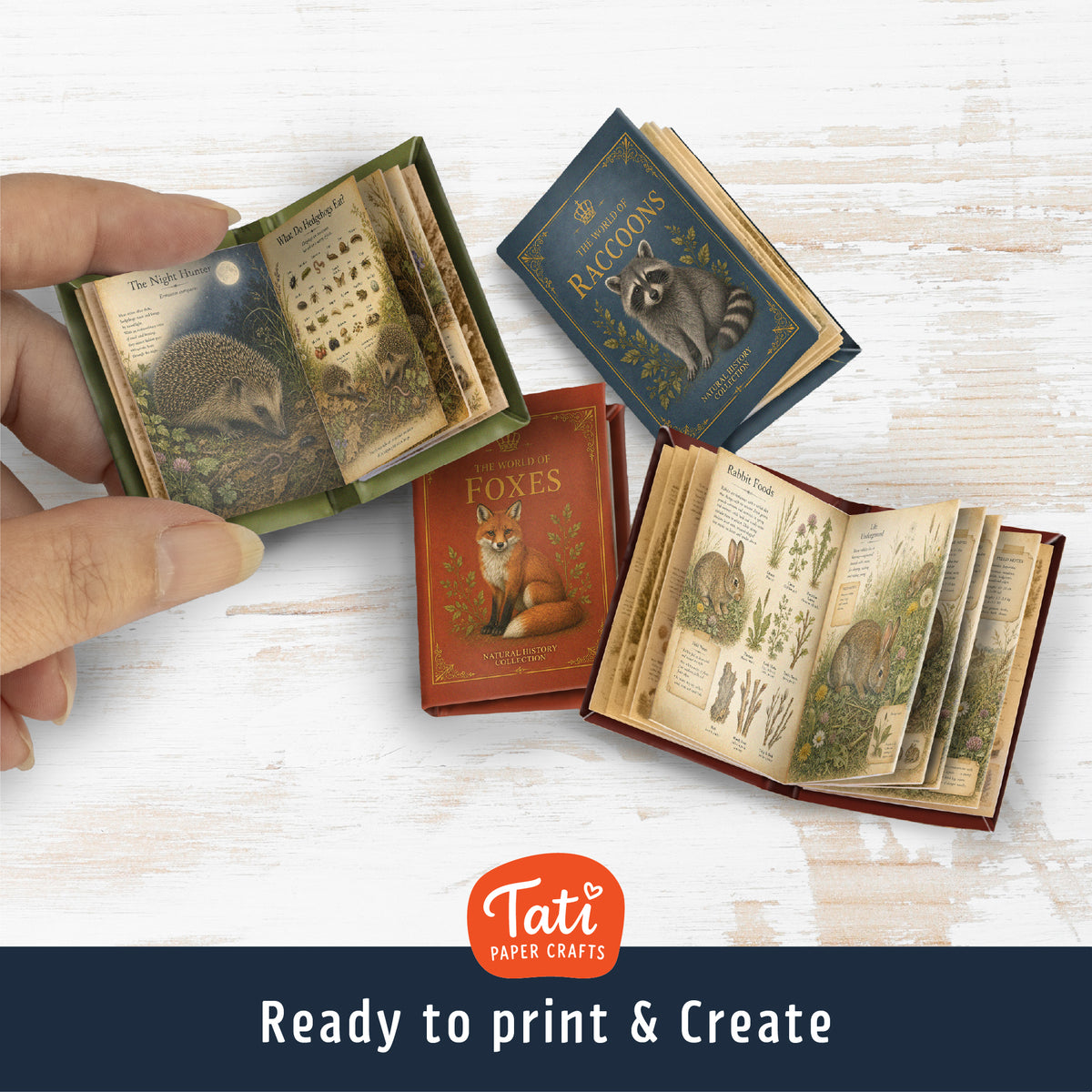 Woodland Animals Printable Mini Books Collection