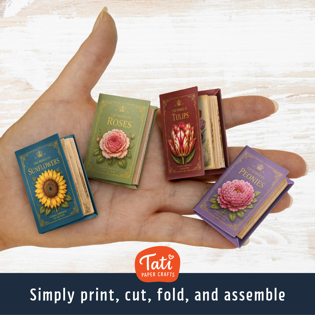 Miniature Botanical Mini Books Collection