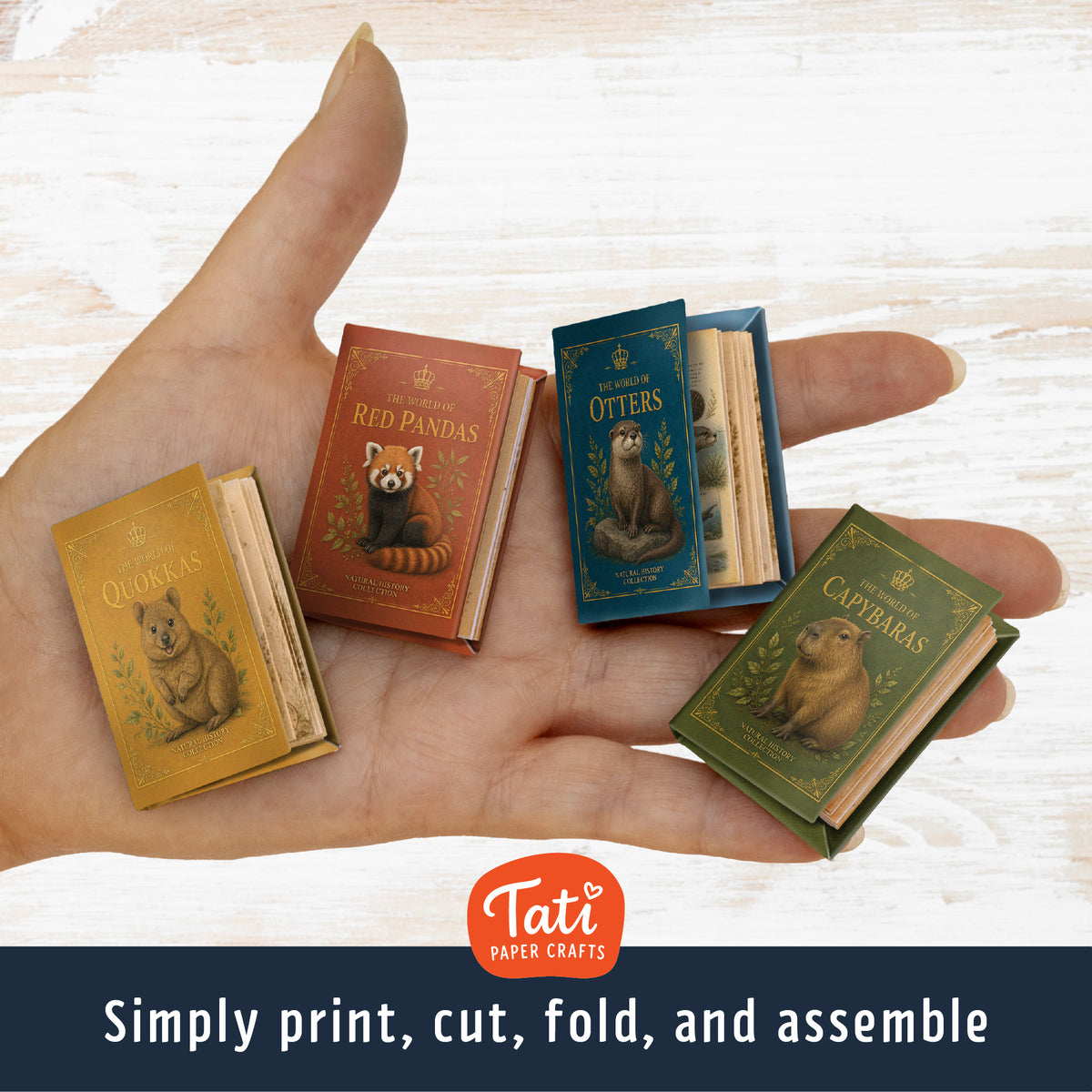 Adorable Animals Printable Mini Books Collection