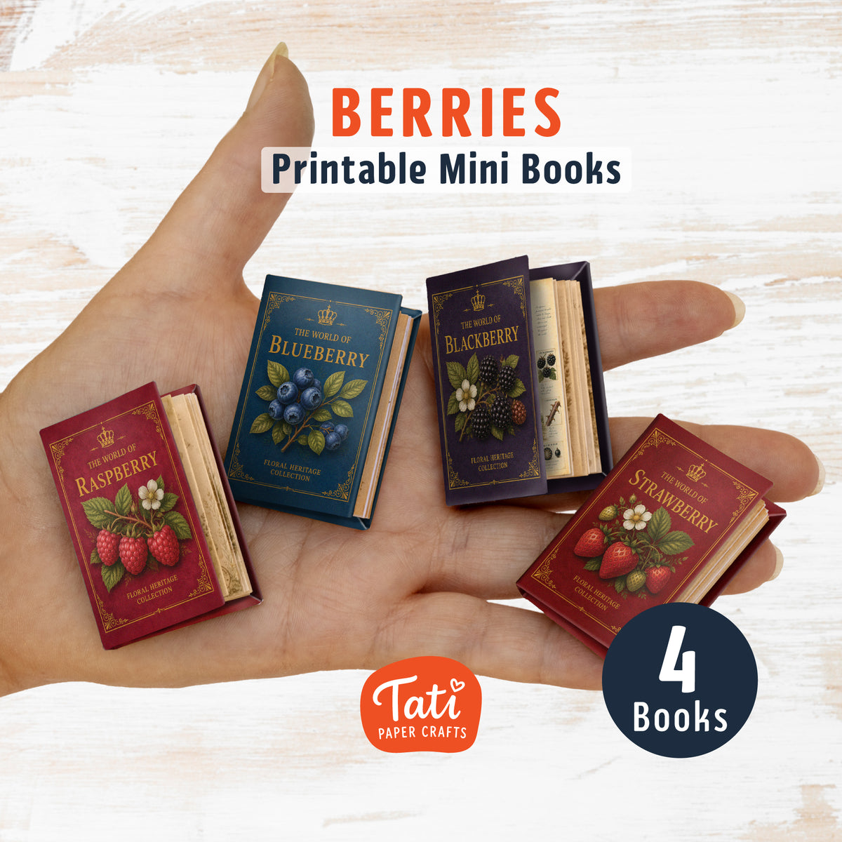 Berries Printable Mini Books Collection