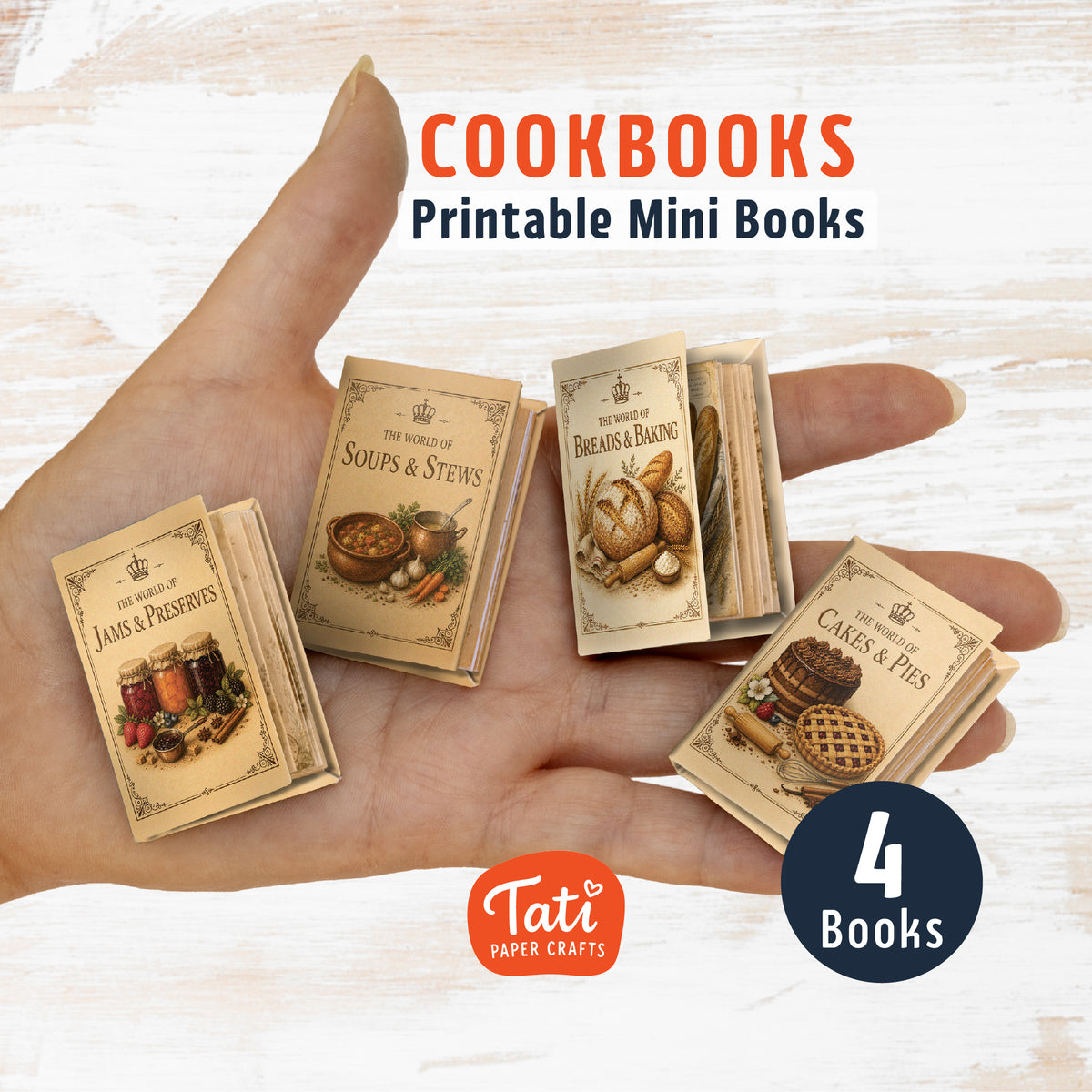 Cookbooks Printable Mini Books Collection