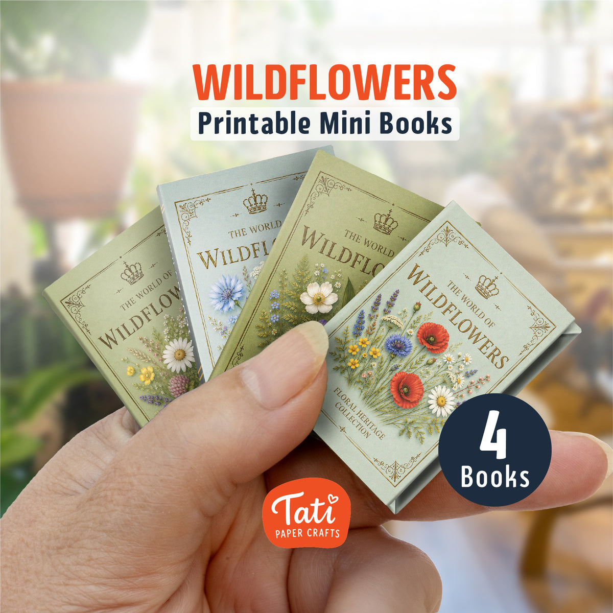 Wildflowers Printable Mini Books Collection
