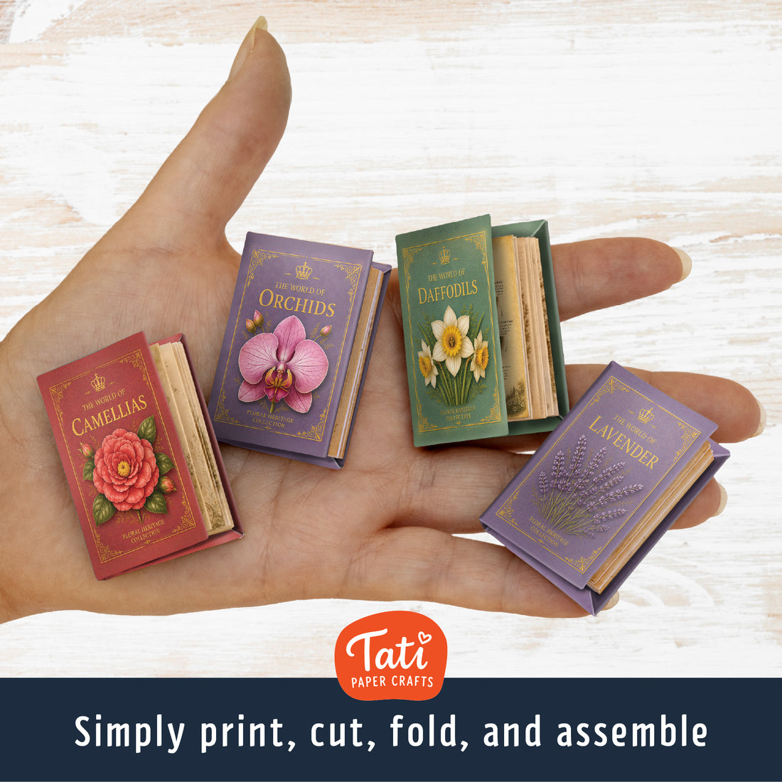 Flowers Printable Mini Books Collection