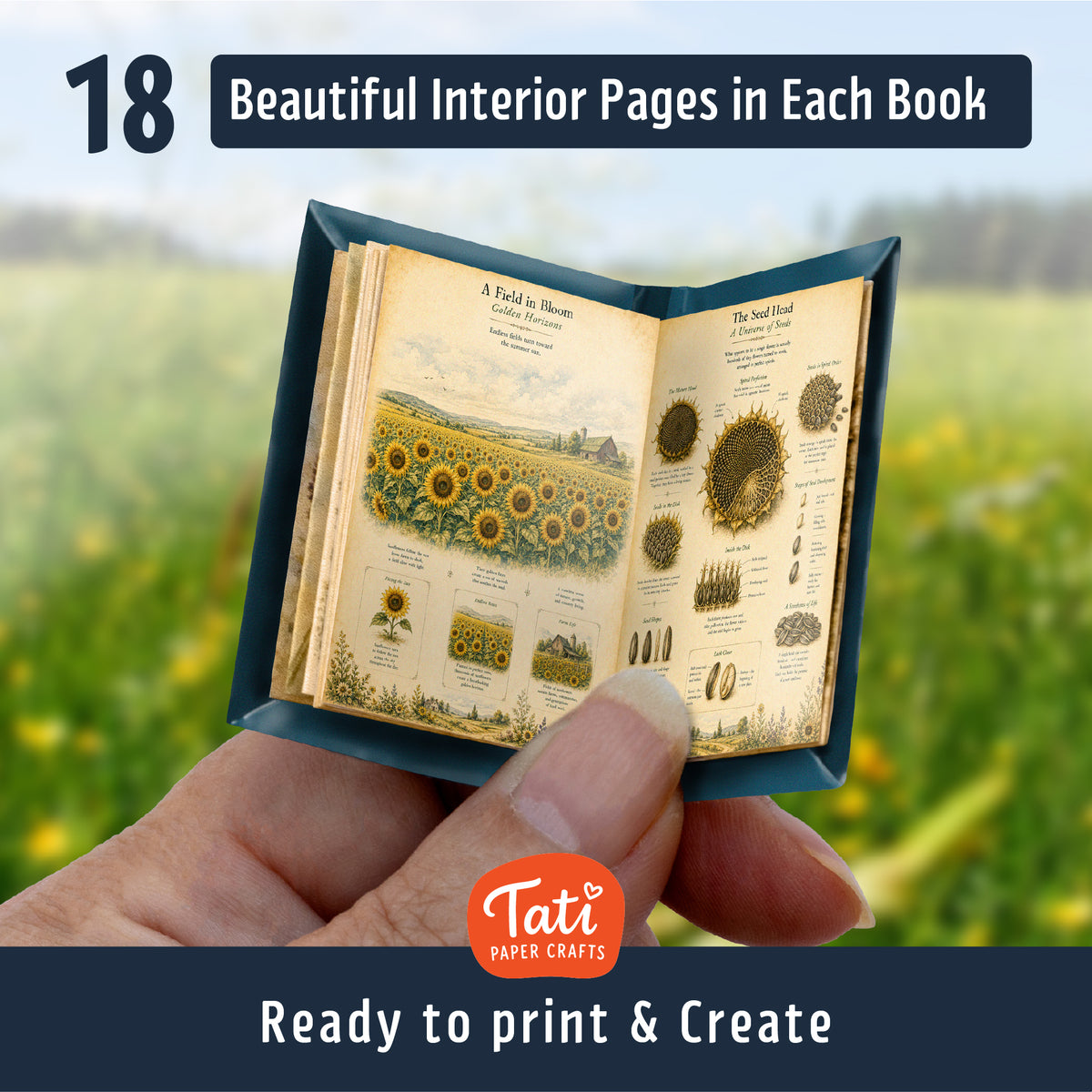Miniature Botanical Mini Books Collection