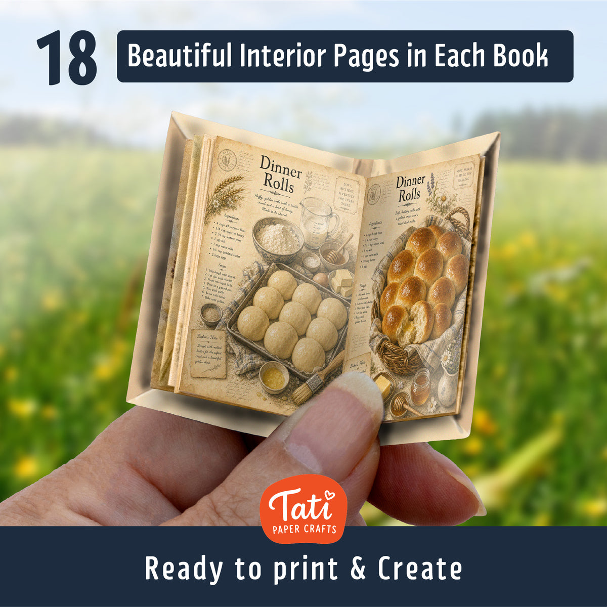 Cookbooks Printable Mini Books Collection