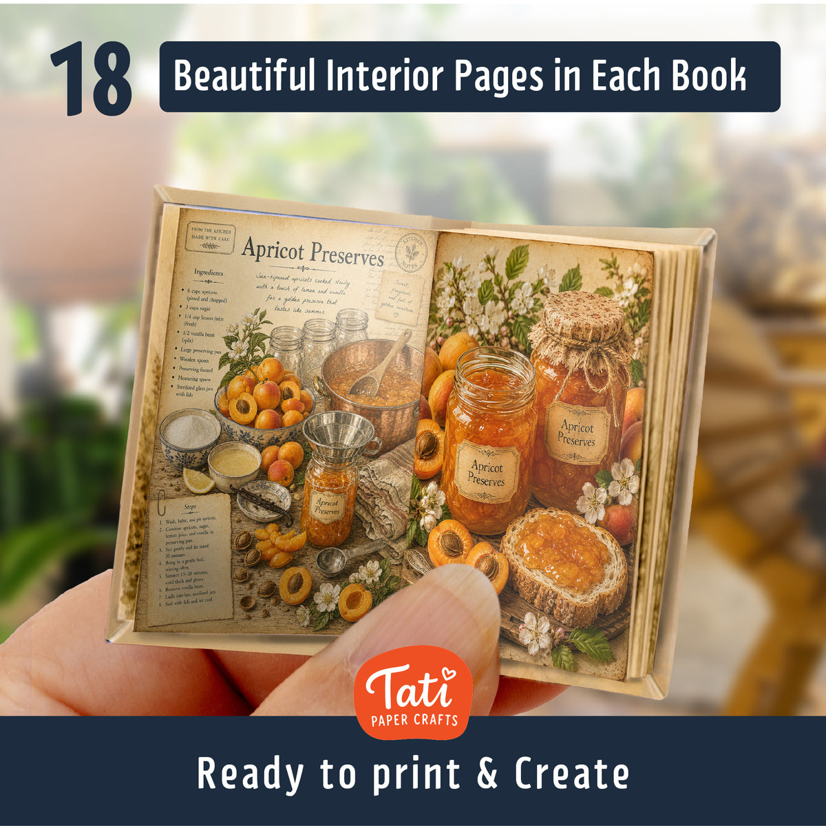 Cookbooks Printable Mini Books Collection