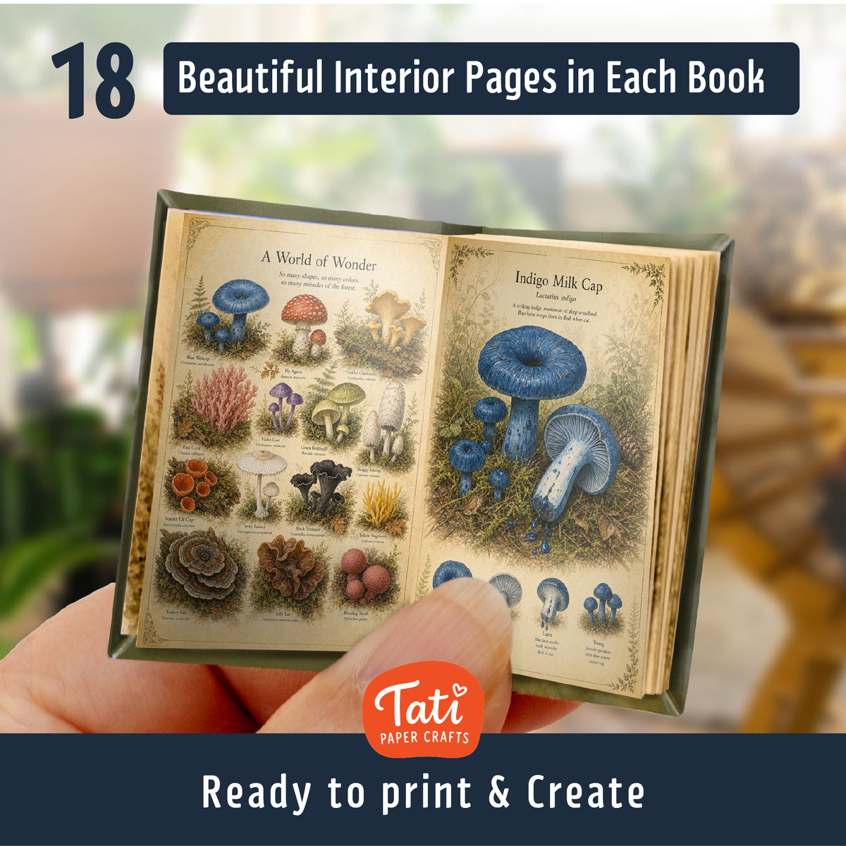 Mushrooms Printable Mini Books Collection