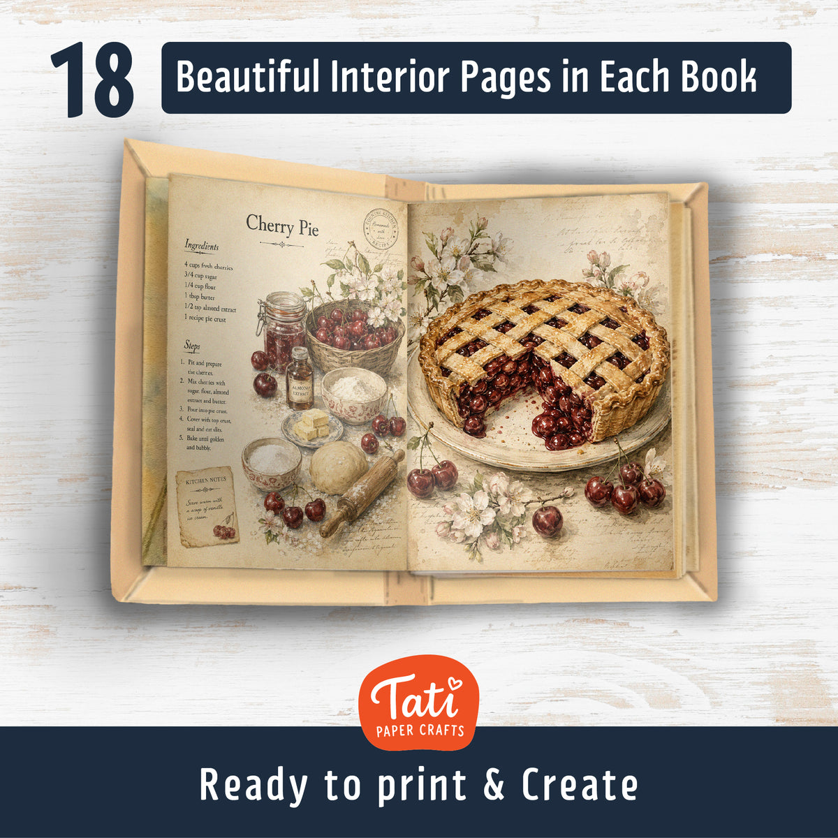Cookbooks Printable Mini Books Collection