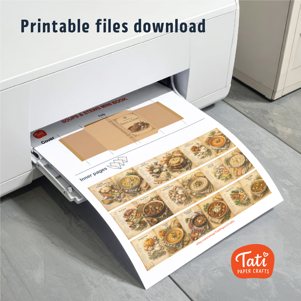 Cookbooks Printable Mini Books Collection