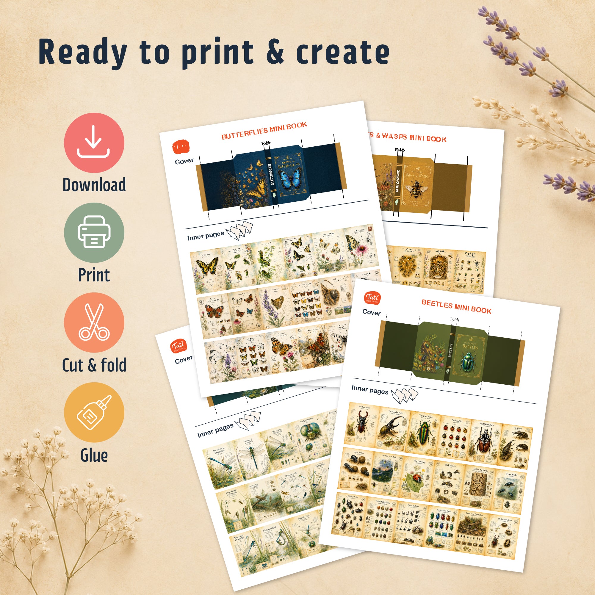 Insects Printable Mini Book Collection
