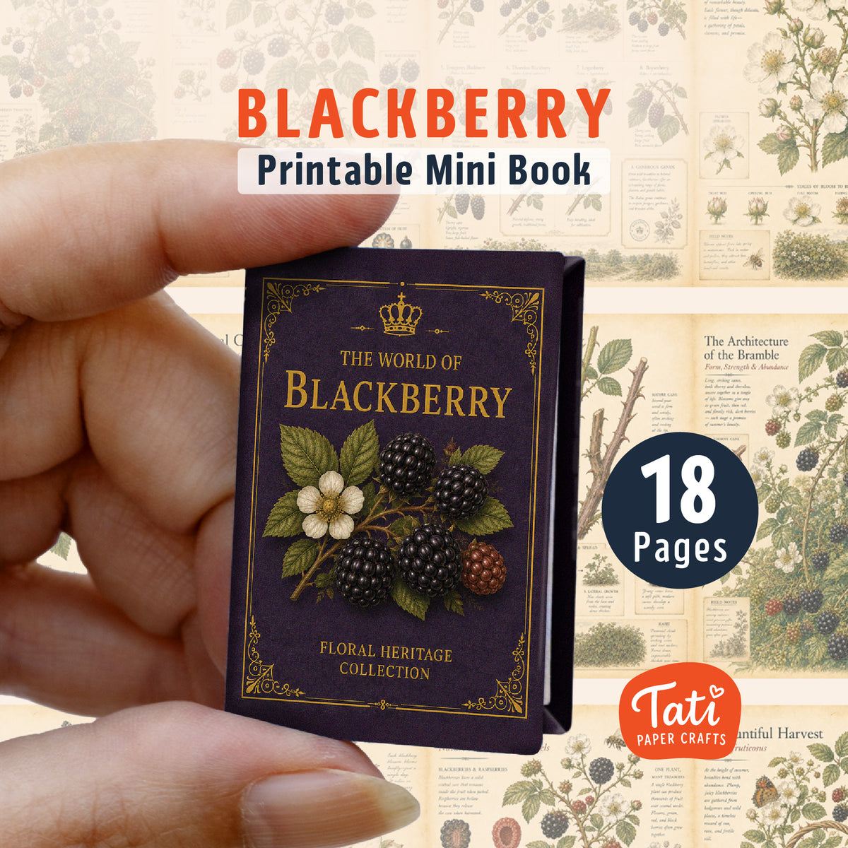 Berries Printable Mini Books Collection