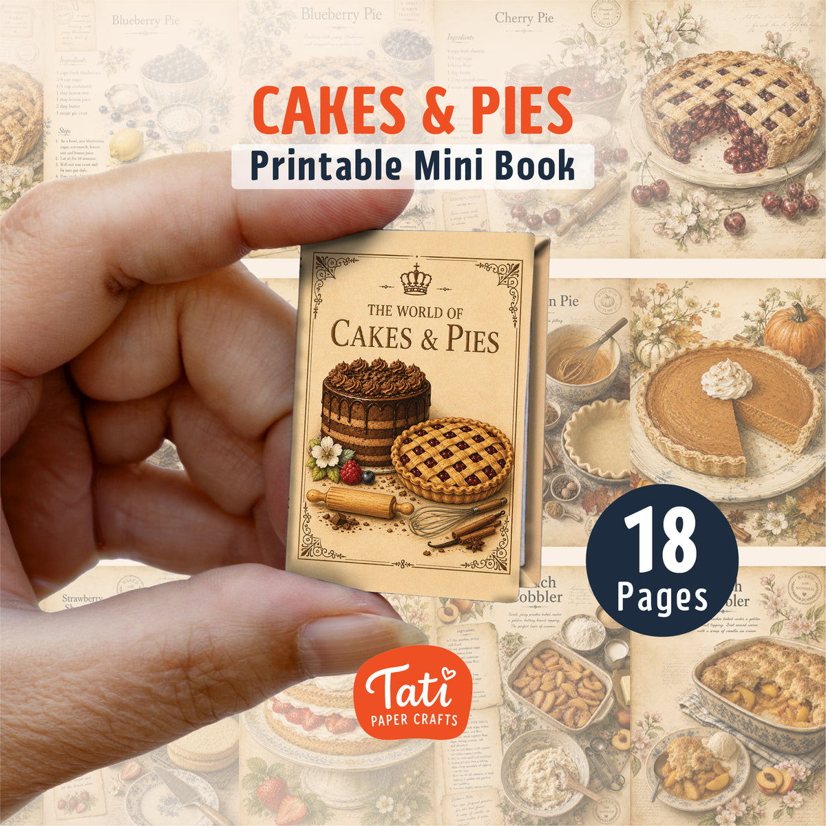 Cookbooks Printable Mini Books Collection