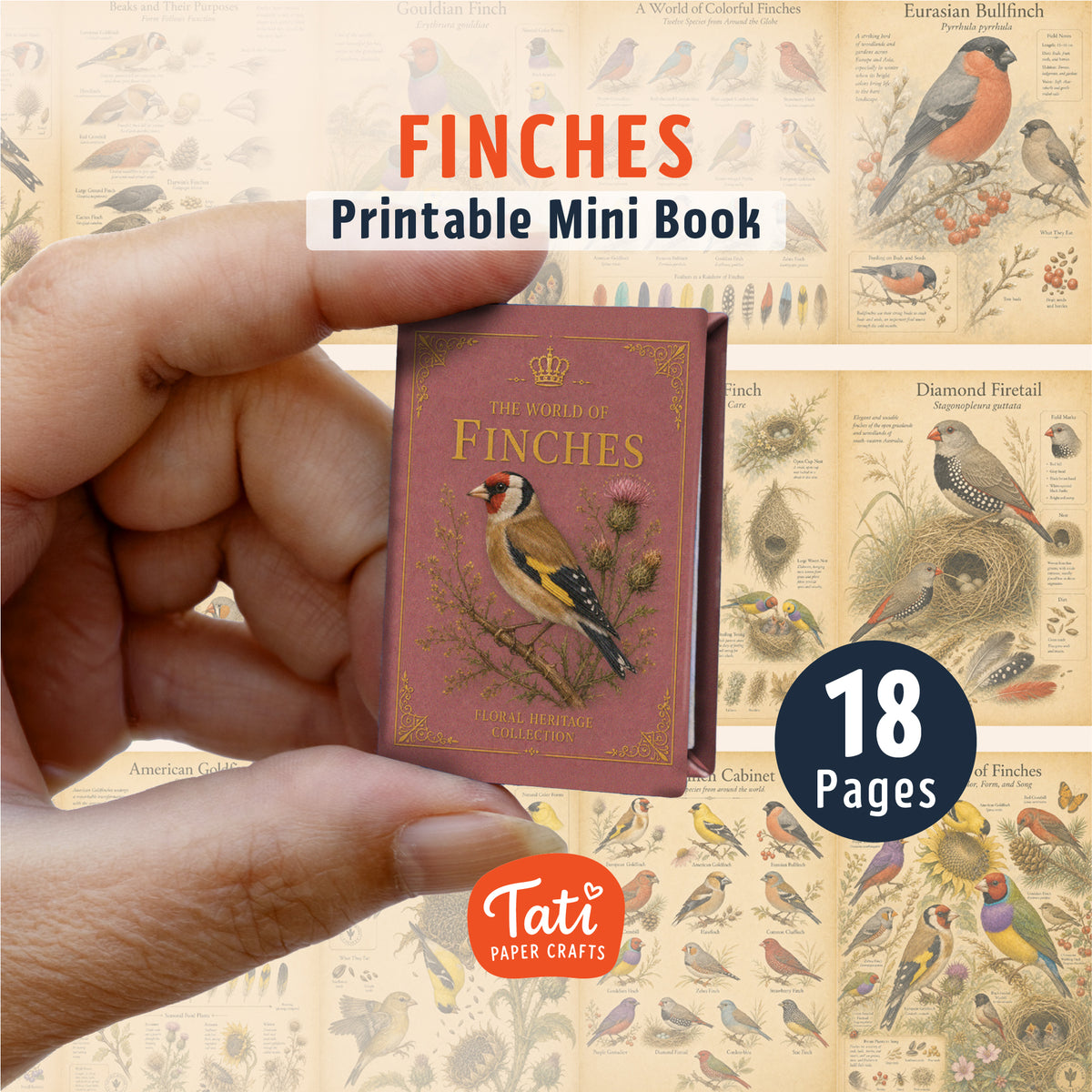 Birds Printable Mini Books Collection
