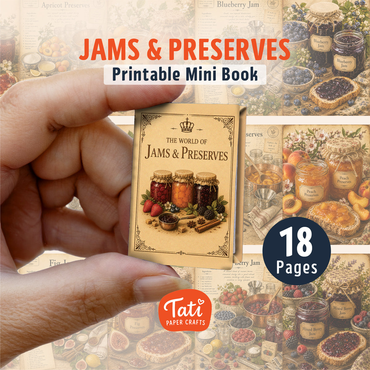 Cookbooks Printable Mini Books Collection