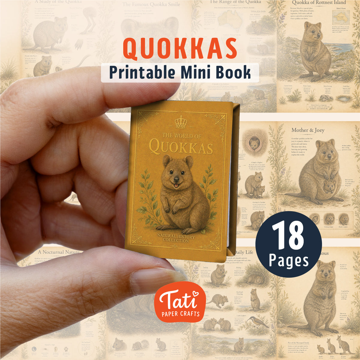 Adorable Animals Printable Mini Books Collection