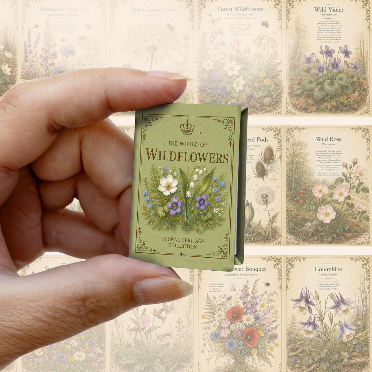 Wildflowers Printable Mini Books Collection