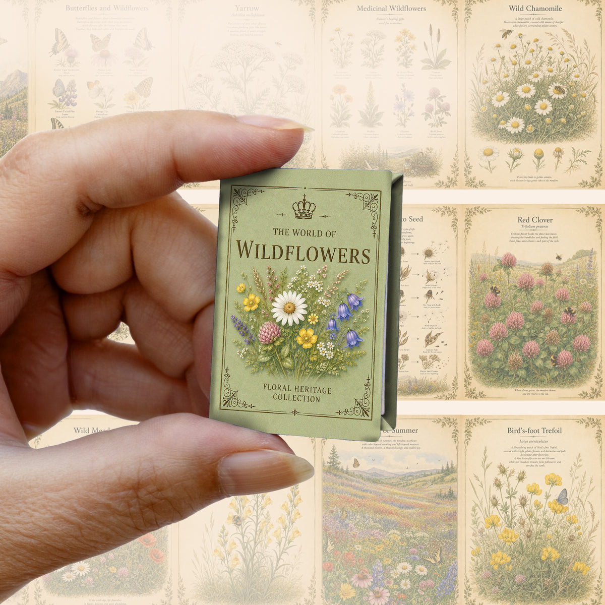 Wildflowers Printable Mini Books Collection